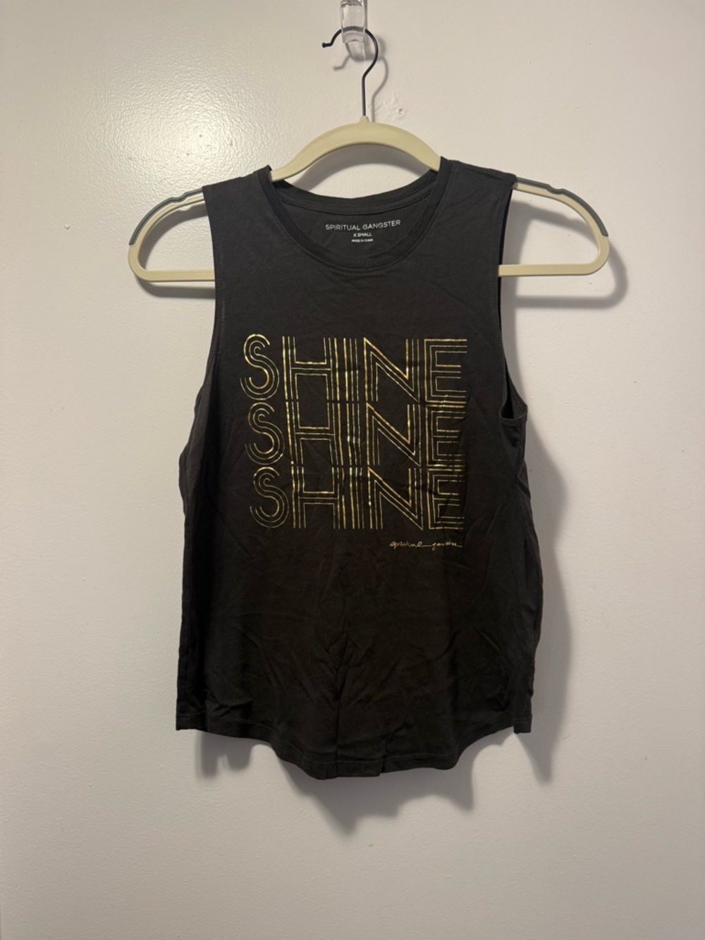 Spiritual Gangster Black Graphic Crewneck Tank